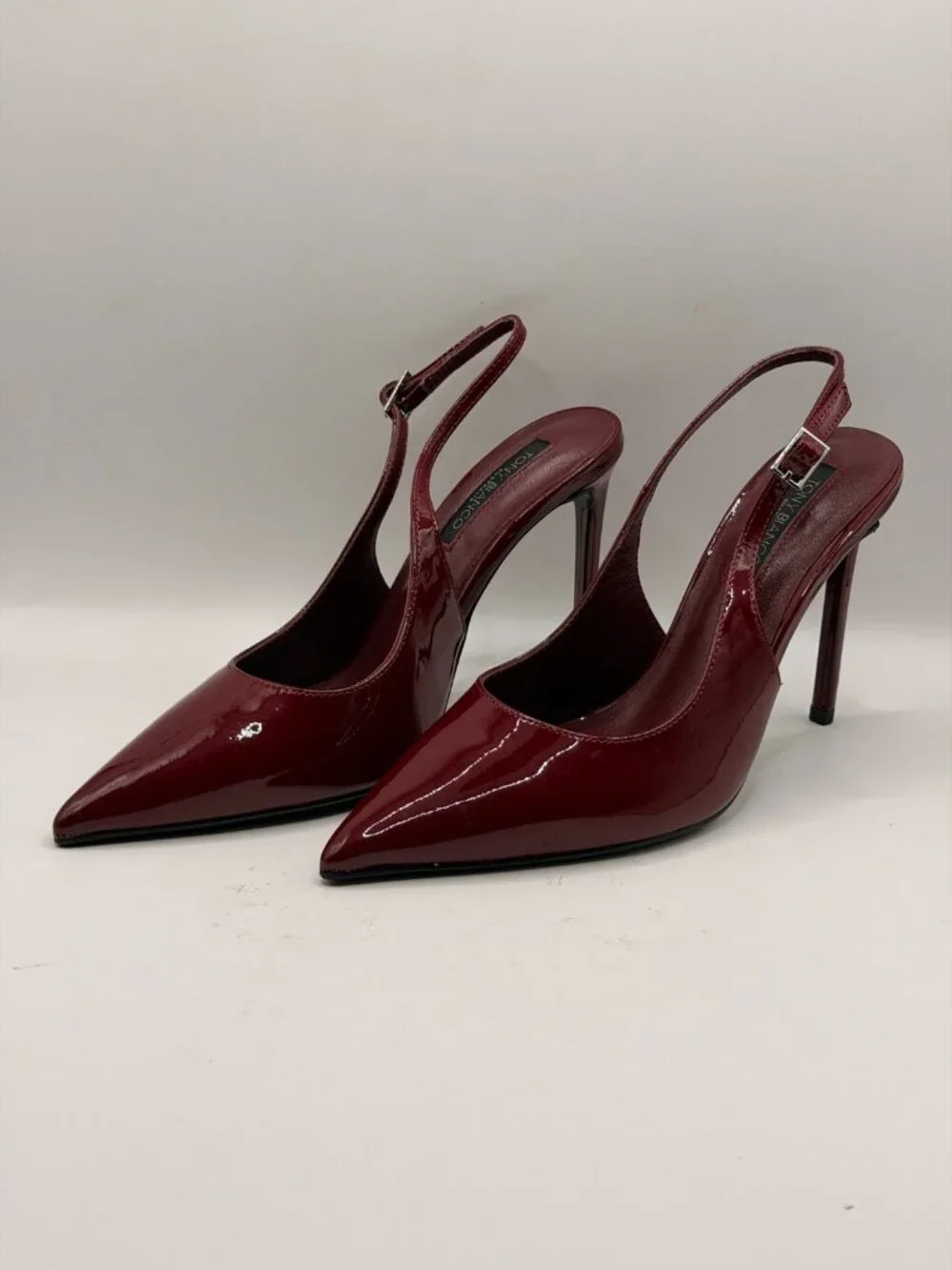 Tony Bianco Womens Asti Sling Back Sexy Red High Heel Slingback Sz 7